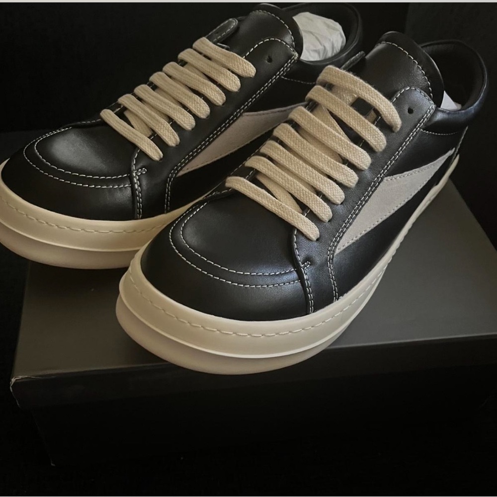 Rick Owens DRKSHDW Hollywood Vintage Low black milk size EU 46.
